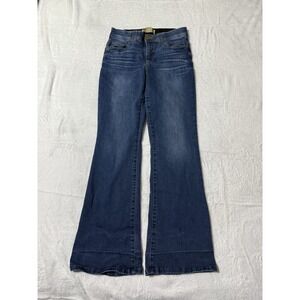 Democracy Jeans Womens 6 Blue Bootcut Mid Rise Dark Wash 28x30